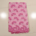 Purple / Pink African Lace Fabrics , Home Textile